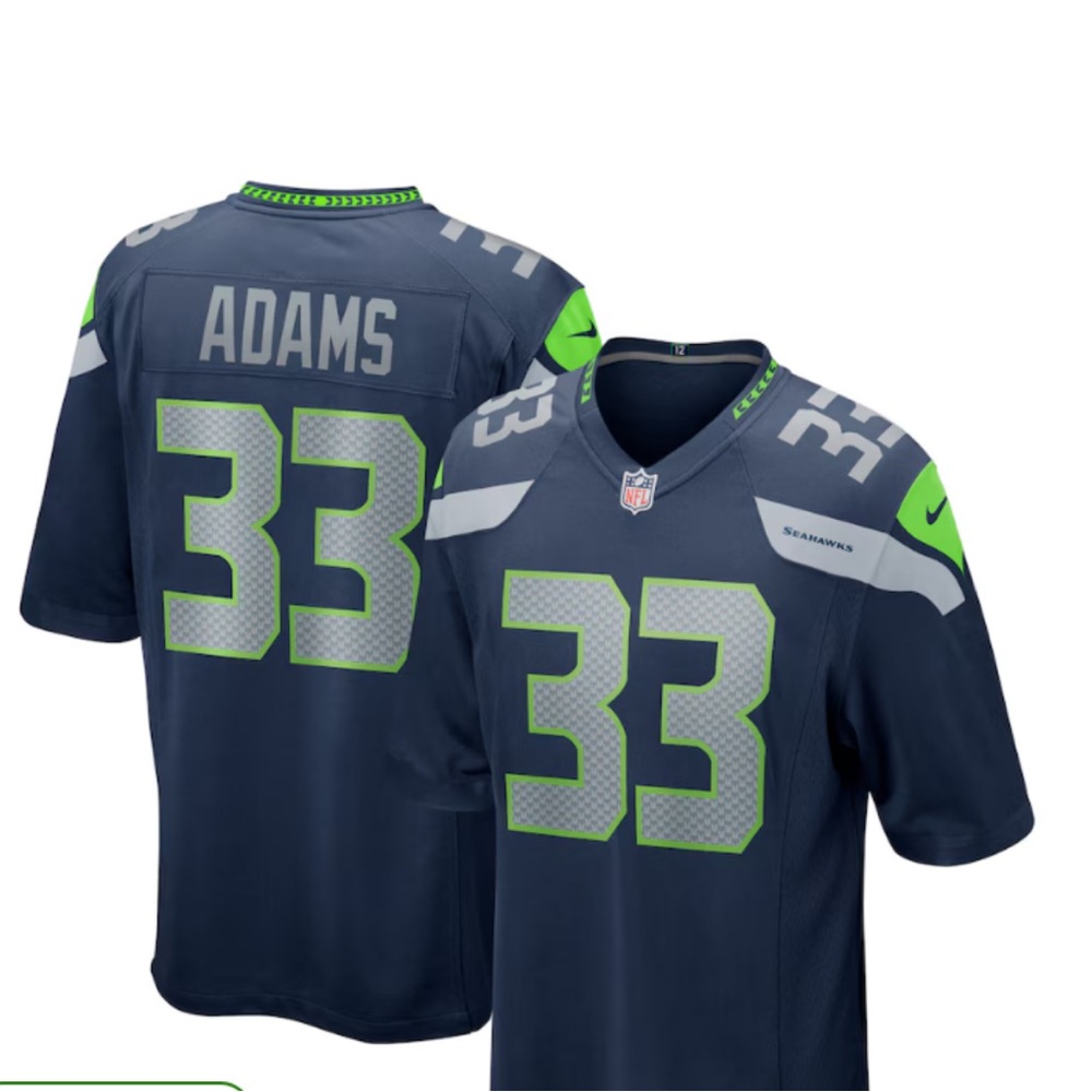 Men's Seattle Seahawks Jamal Adams Nike College Navy Game Team Jersey